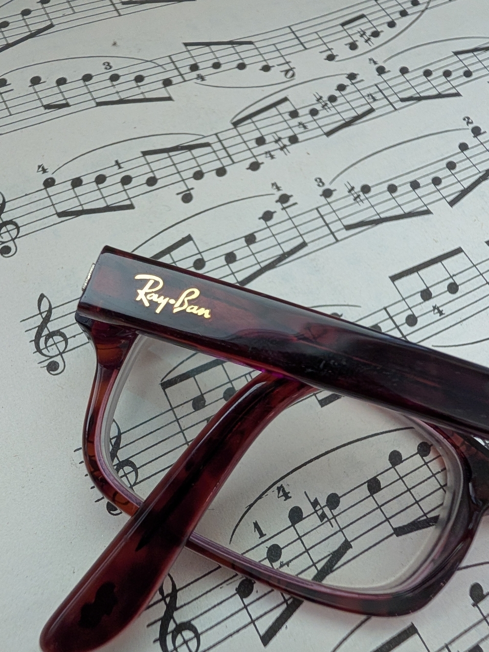 Ray Ban Brown Rectangular Glasses - Picture 6 of 8